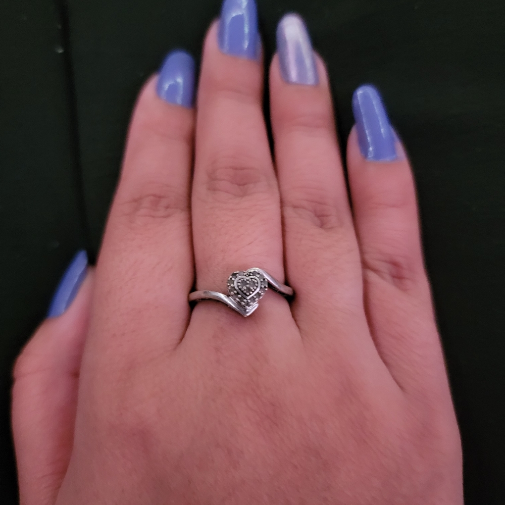 Heart Silver Ring - image 5